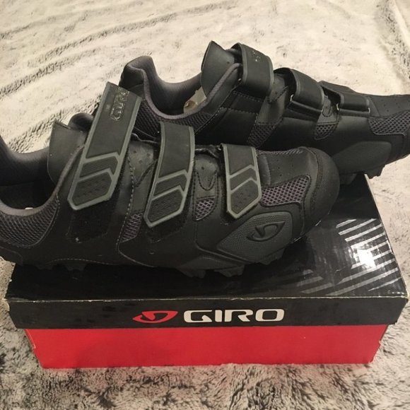 New Mens Giro Biking/Cycling Carbide Black/Charcoal Shoes Size 12.75 US/ 47